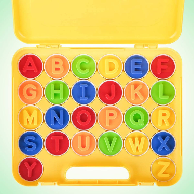 Montessori Alphabet Matching Eggs, 26 Pc. ABC Letter Set, Educational Learning Toys