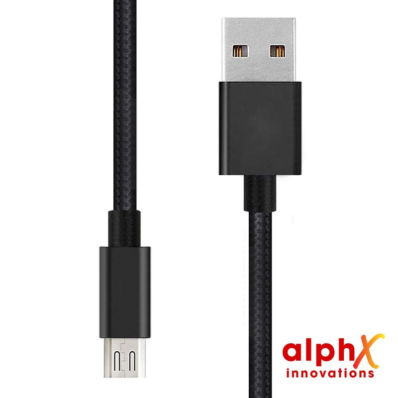 Pack of 2 Alphx Innovations 10 Foot Micro USB Cable
