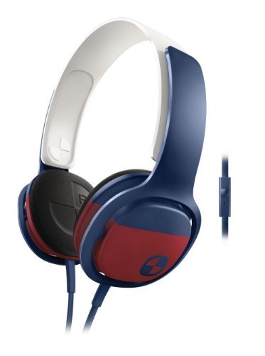 Philips O'Neill Cruz Headband Headphones, Blue/Red